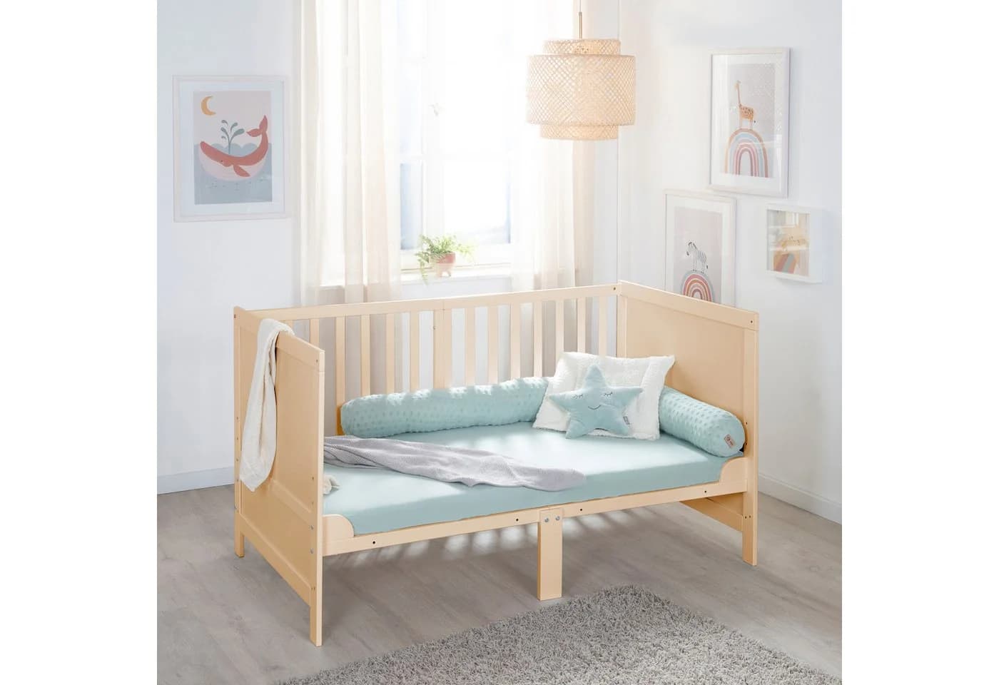 roba® Babybett EASY SLEEP 70 x 140 cm höhenverstellbar mit Schlupfsprossen - Bild 4
