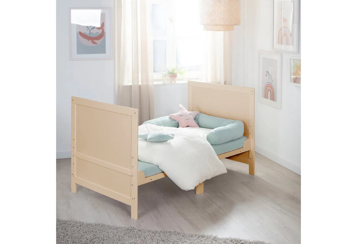 roba® Babybett EASY SLEEP 70 x 140 cm höhenverstellbar mit Schlupfsprossen - Bild 5