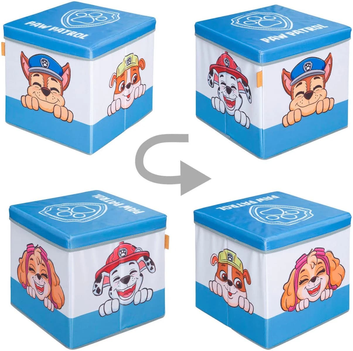 roba® Aufbewahrungsbox Paw Patrol Faltbar Sitzbox Bunt - Bild 5