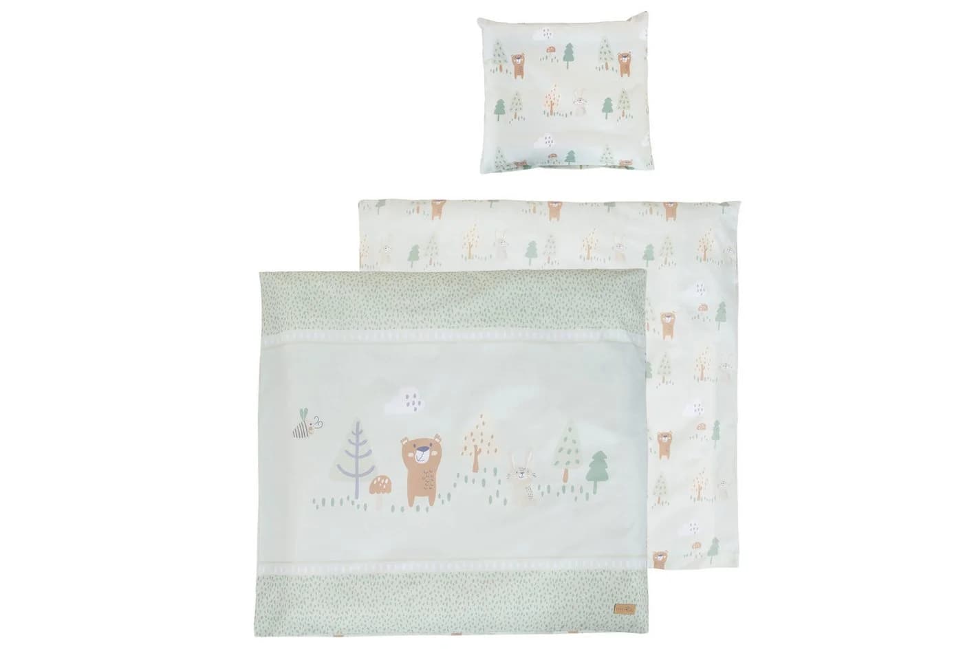 roba Babybettwäsche Woodland Buddies Pastellgrün 2-teilig - Bild 2