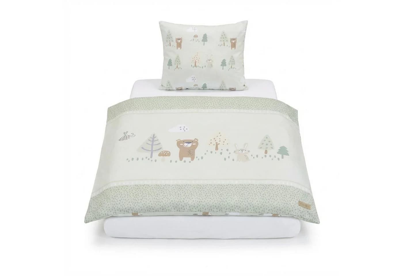 roba Babybettwäsche Woodland Buddies Pastellgrün 2-teilig - Bild 3