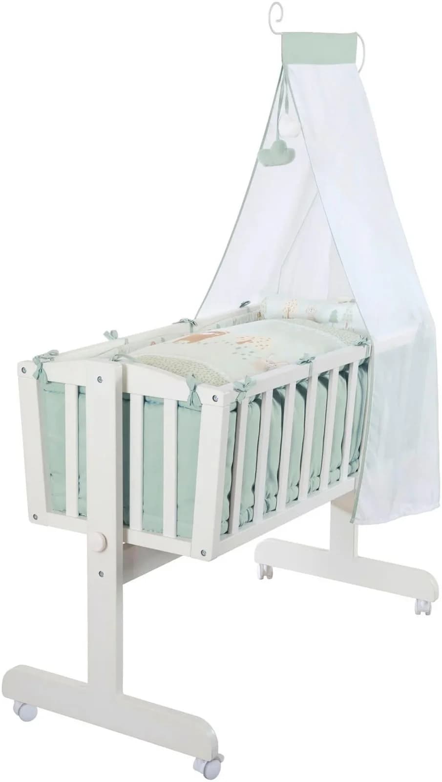 Stubenbett ROBA Woodland Buddies Komplettwiegenset Baby 53cm