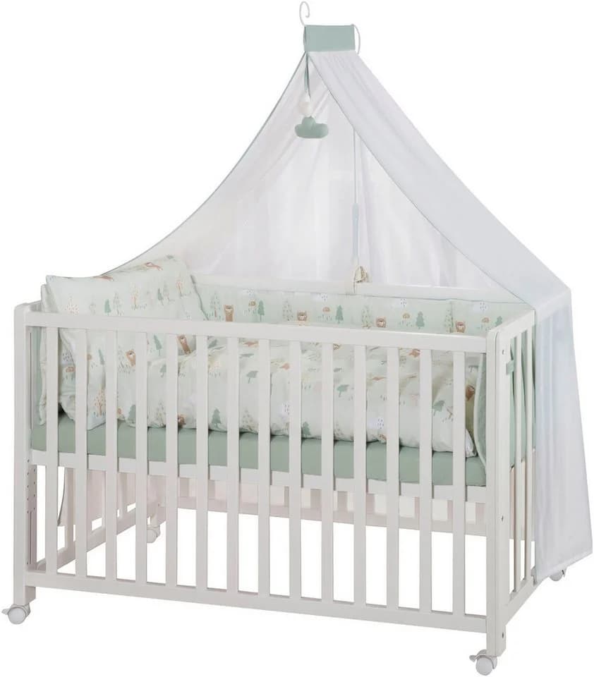 ROBA Room Bed Woodland Buddies Babybett höhenverstellbar mit Matratze - Bild 2