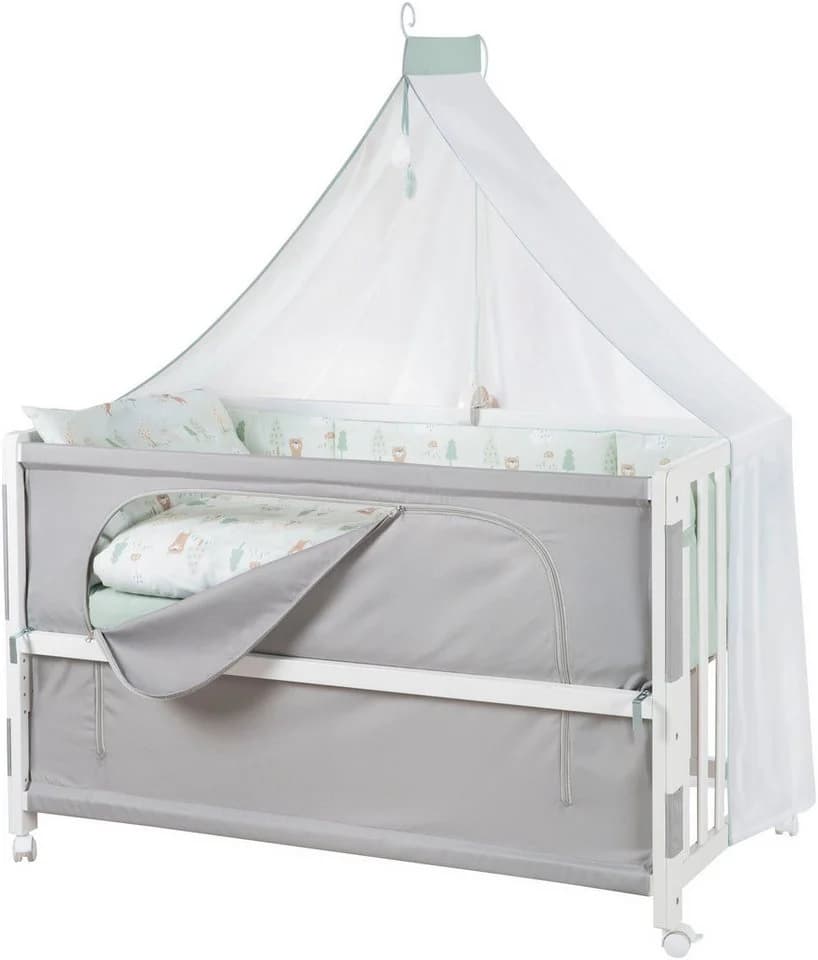 ROBA Room Bed Woodland Buddies Babybett höhenverstellbar mit Matratze - Bild 3