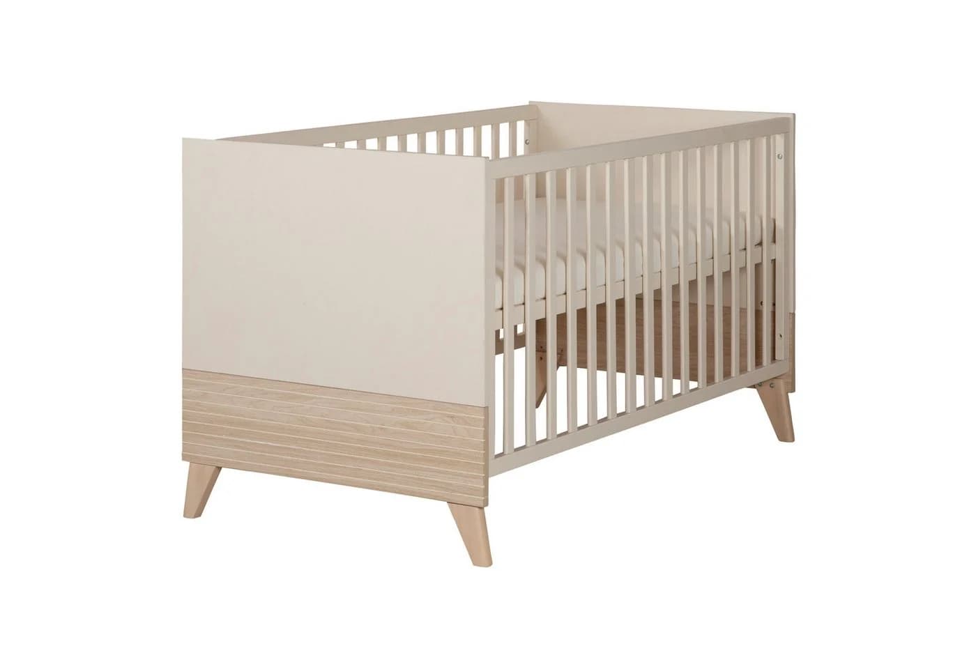 roba® Babybett Sidney Mitwachsendes Gitterbett Beige - Bild 2