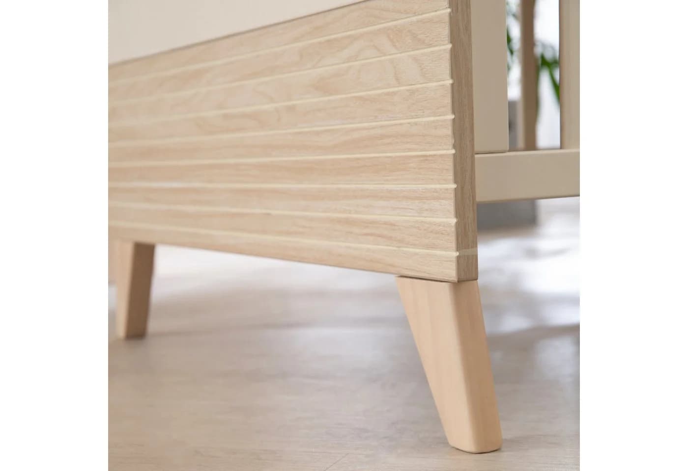 roba® Babybett Sidney Mitwachsendes Gitterbett Beige - Bild 3