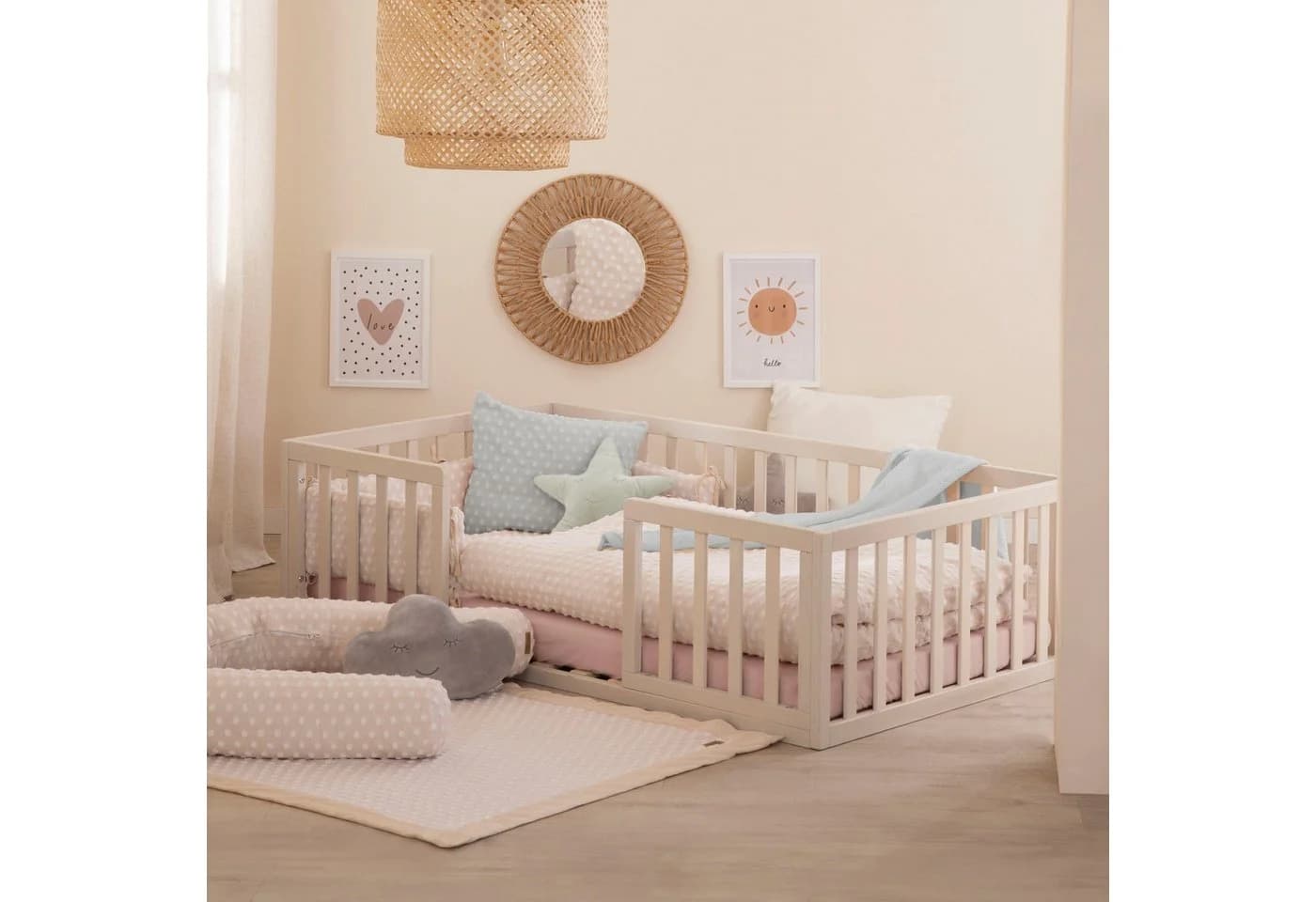 Roba Babydecke Frosty Almond Beige 80x80 cm Baumwolle Polyester
