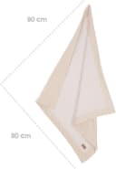 Roba Babydecke Frosty Almond Beige 80x80 cm Baumwolle Polyester Bild 4