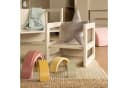 roba® Wendehocker mit 3 Sitzhöhen Beige Kinderhocker Bild 1