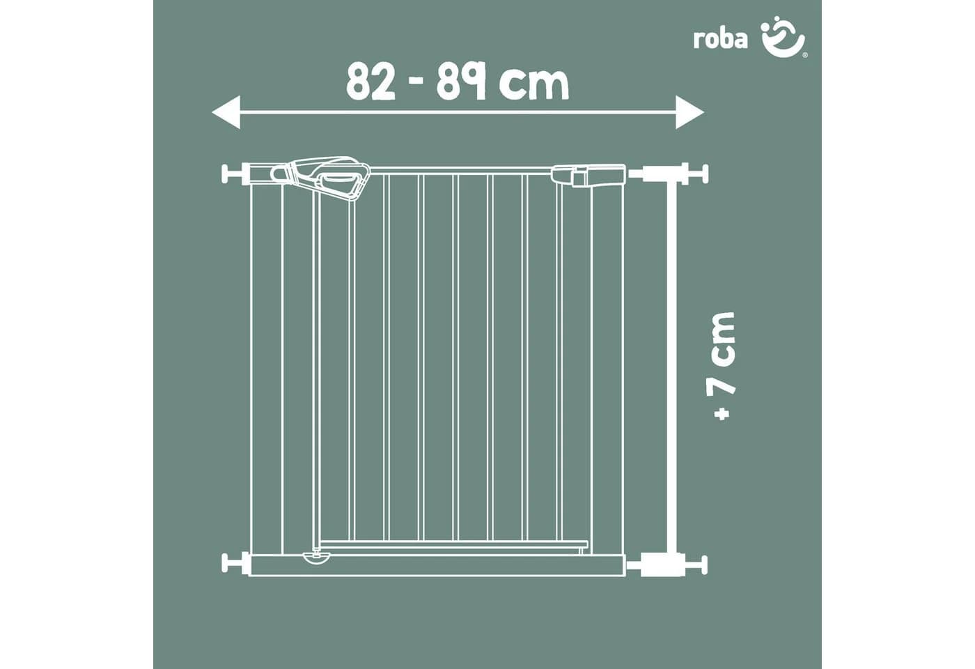 roba® Verlängerung für Türschutzgitter easySafe + 7 oder 14 cm - Zubehör ohne Bohren montierbar - Bild 2