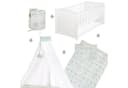 roba® Komplettbett Woodland Buddies - Umbaubares Babybett Weiß Bild 1