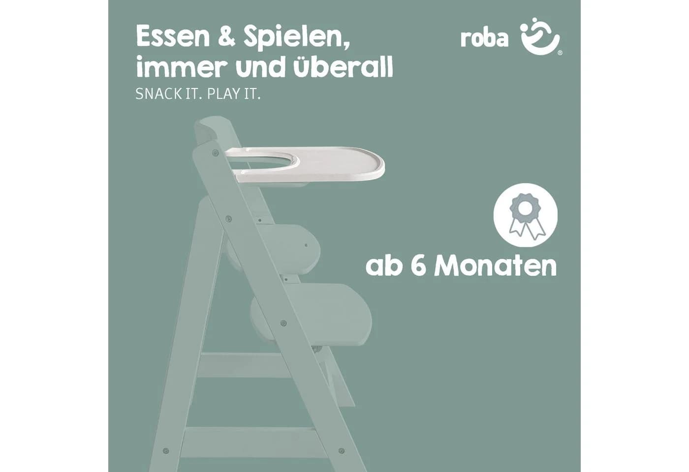 roba® Hochstuhltablett Essbrett für roba Hochstuhl Sit Up Flex, Liv Up & Born Up - Bild 4