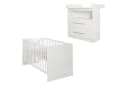 roba® Babymöbel-Set Maren Weiß Wickelkommode Kinderbett Bild 1