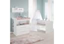 roba® Babymöbel-Set Maren Weiß Wickelkommode Kinderbett Bild 2