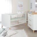 roba® Babybett Leon - Babybett mit 3 Schlupfsprossen & 3-fach höhenverstellbar Bild 1