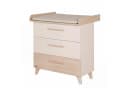 roba Wickelkommode Sidney Beige 3 Schubladen Massivholz Füße Bild 2