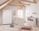 roba® Babybett 70x140 cm höhenverstellbar weiß Holz Bild 3