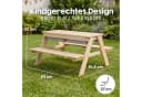 roba® Garten-Kindersitzgruppe Outdoor+ Massivholz mit Spielwannen Bild 4