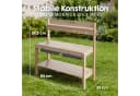 roba® Outdoor-Spielküche FUN Massivholz Beige mit abnehmbarer Abdeckung Bild 3