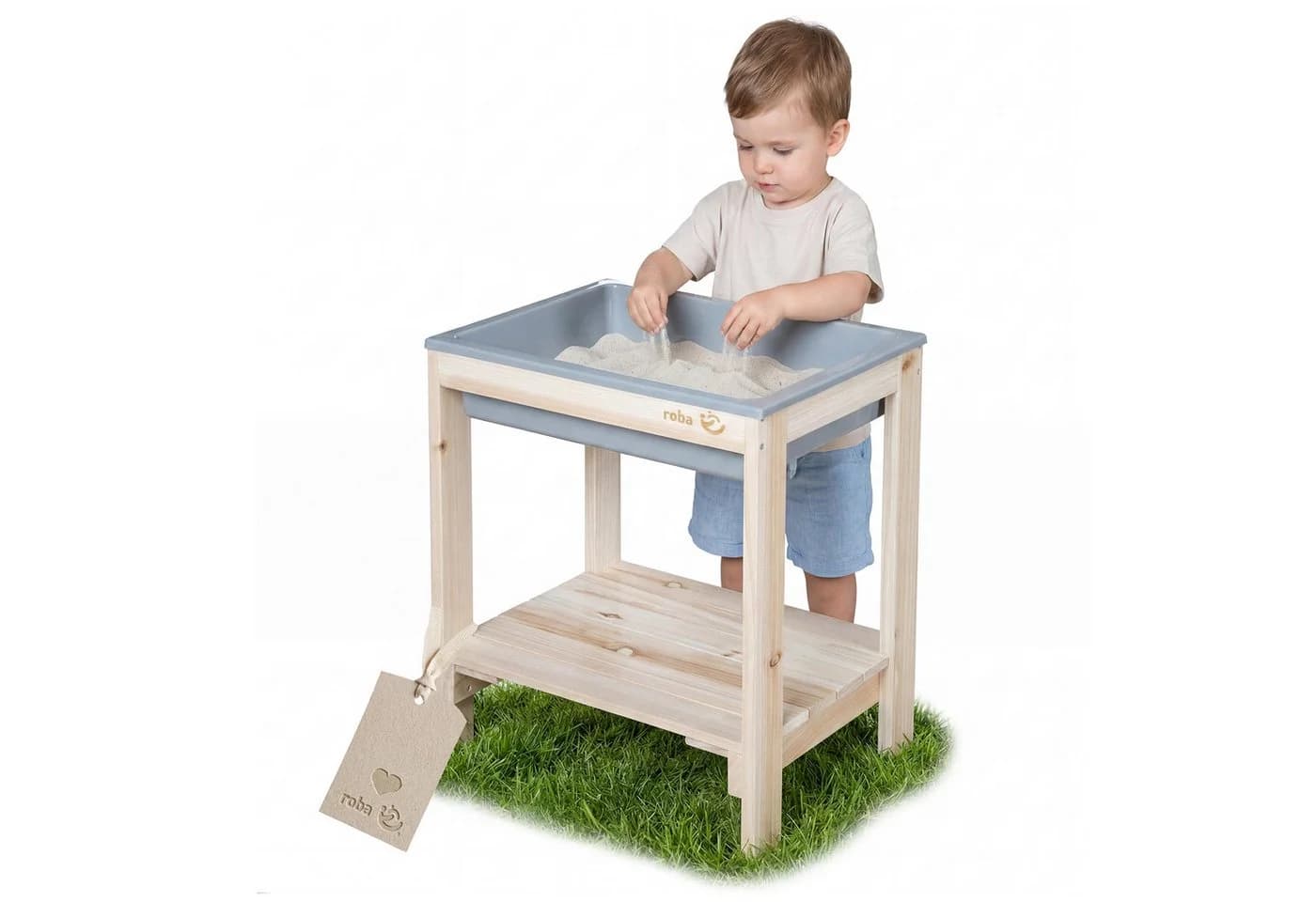 roba® Spieltisch Tiny aus Massivholz mit Wanne - Bild 2