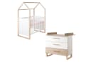 roba® Babymöbel-Set Noah Weiß Massivholz Füße Bild 1