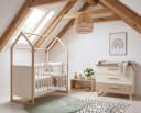 roba® Babymöbel-Set Noah Weiß Massivholz Füße Bild 2