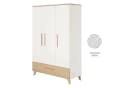 roba® Kleiderschrank Theo Weiß Ulme 3 Türen 1 Schublade Soft-Close Bild 5