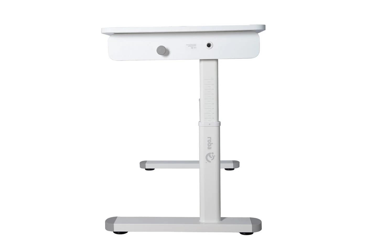 roba® Kinderschreibtisch Smart Grow höhenverstellbar mit Schublade Weiß - Bild 4