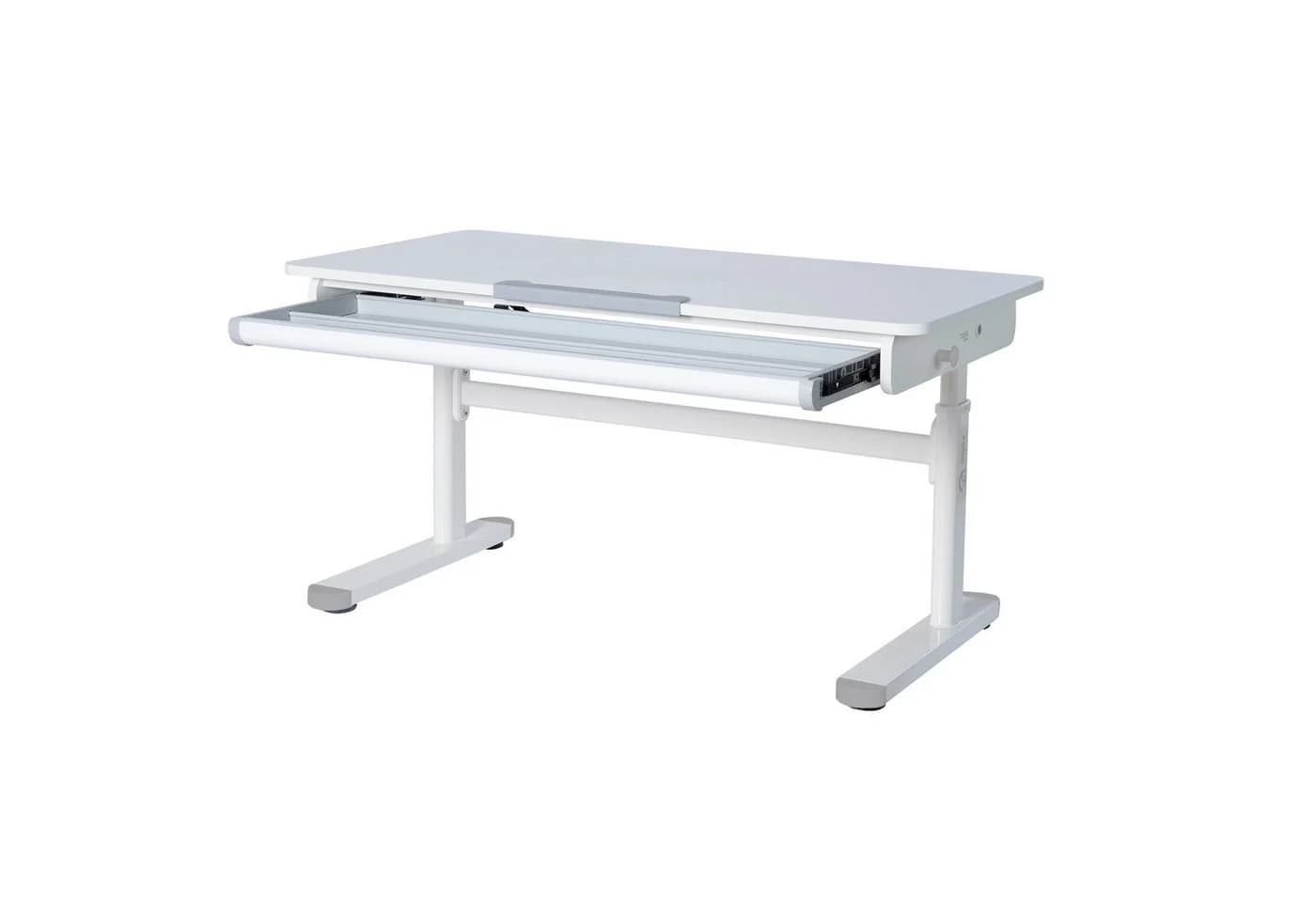 roba® Kinderschreibtisch Smart Grow höhenverstellbar mit Schublade Weiß - Bild 5