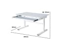 roba® Kinderschreibtisch Smart Grow höhenverstellbar weiß Bild 4