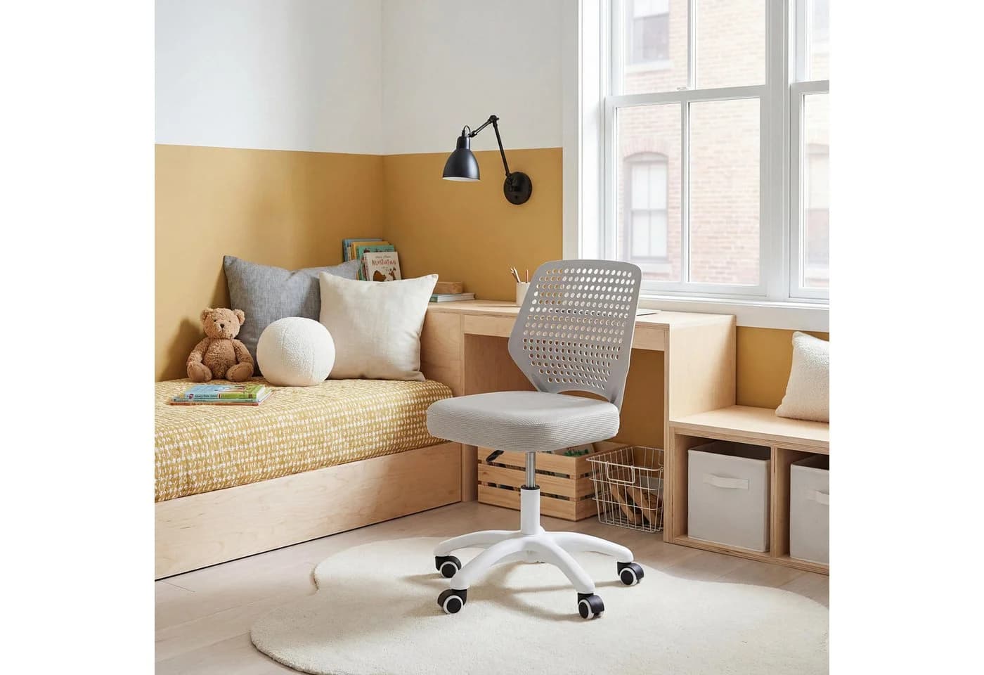 roba Smart Grow Basic Kinder-Bürostuhl Ergonomisch Höhenverstellbar