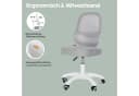 roba® Schreibtischstuhl Smart Grow 3D Grau/Weiß Ergonomischer Drehstuhl Bild 3