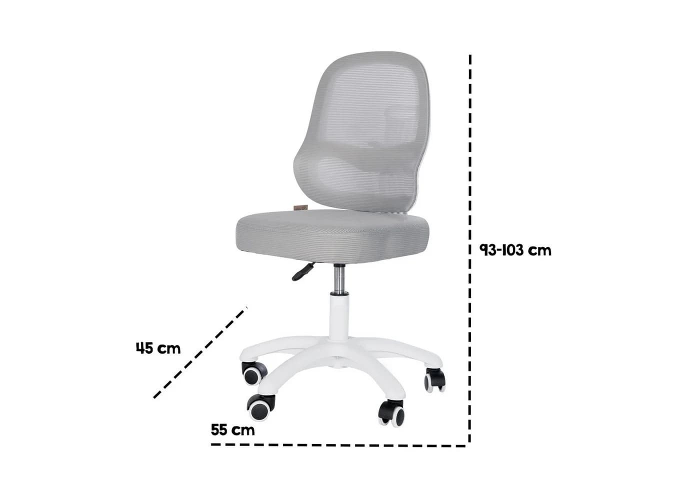 roba® Schreibtischstuhl Smart Grow 3D Grau/Weiß Ergonomischer Drehstuhl - Bild 5