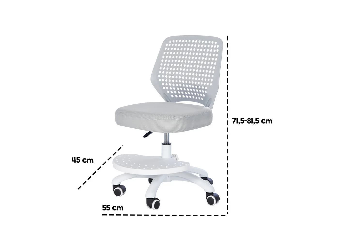 roba® Schreibtischstuhl Smart Grow Basic Grau Kinder Bürostuhl - Bild 5