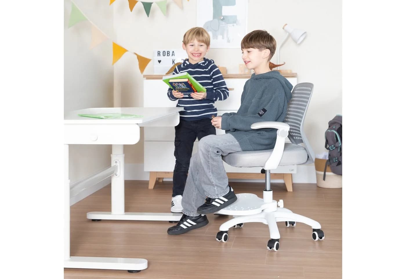 roba® Schreibtischstuhl Smart Grow Basic - Kinder-Drehstuhl ergonomisch - Bild 4