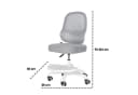 roba® Schreibtischstuhl Smart Grow 3D Grau/Weiss Ergonomischer Drehstuhl Bild 5