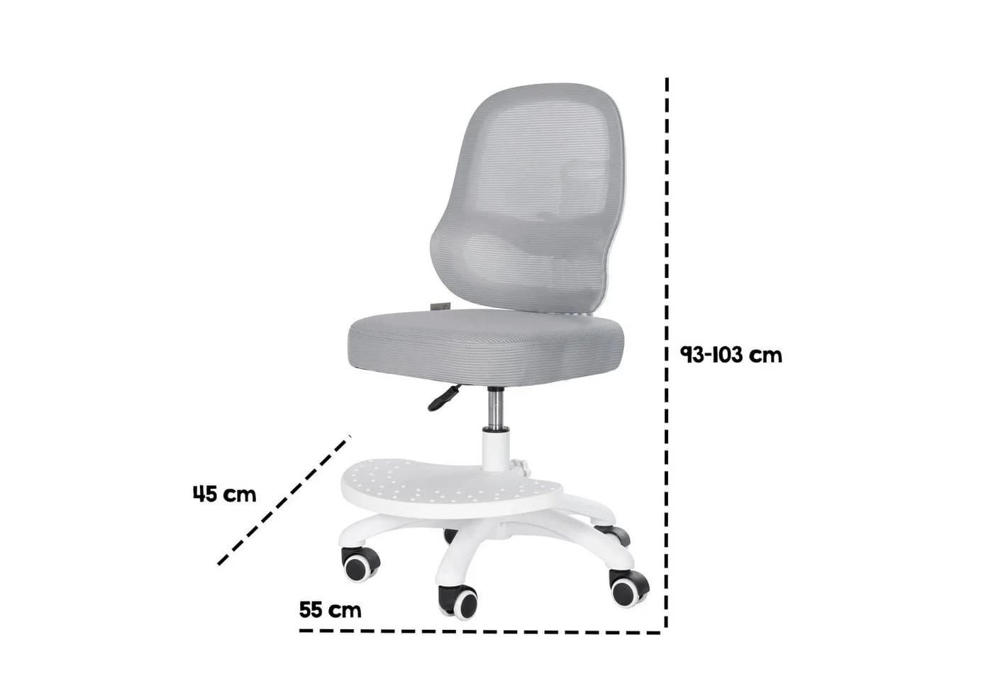 roba® Schreibtischstuhl Smart Grow 3D Grau/Weiss Ergonomischer Drehstuhl - Bild 5