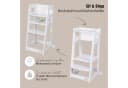roba® Lernturm Hochstuhl 2in1 Sit & Step Weiß Bild 1
