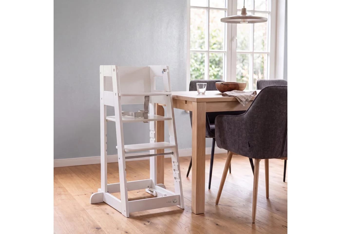 roba® Lernturm Hochstuhl 2in1 Sit & Step Weiß - Bild 4