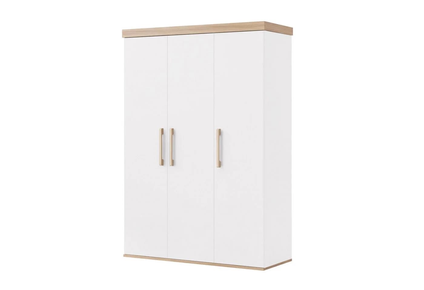 roba® Kleiderschrank Jimmy 3-Türer Weiß Soft Close - Bild 2