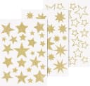 Heyda Fenstersticker Sterne Glitter-Gold 3 Bogen Bild 1