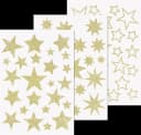 Heyda Fenstersticker Sterne Glitter-Gold 3 Bogen Bild 2