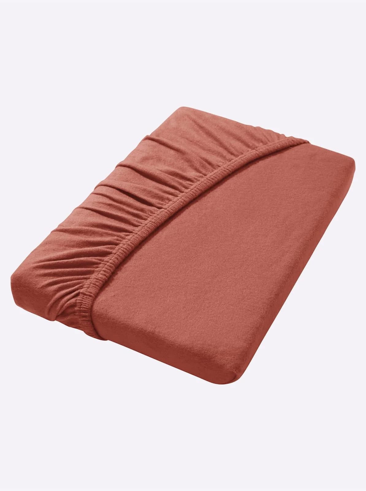 IRISETTE Spannbettlaken 100% Baumwolle Orange Jersey