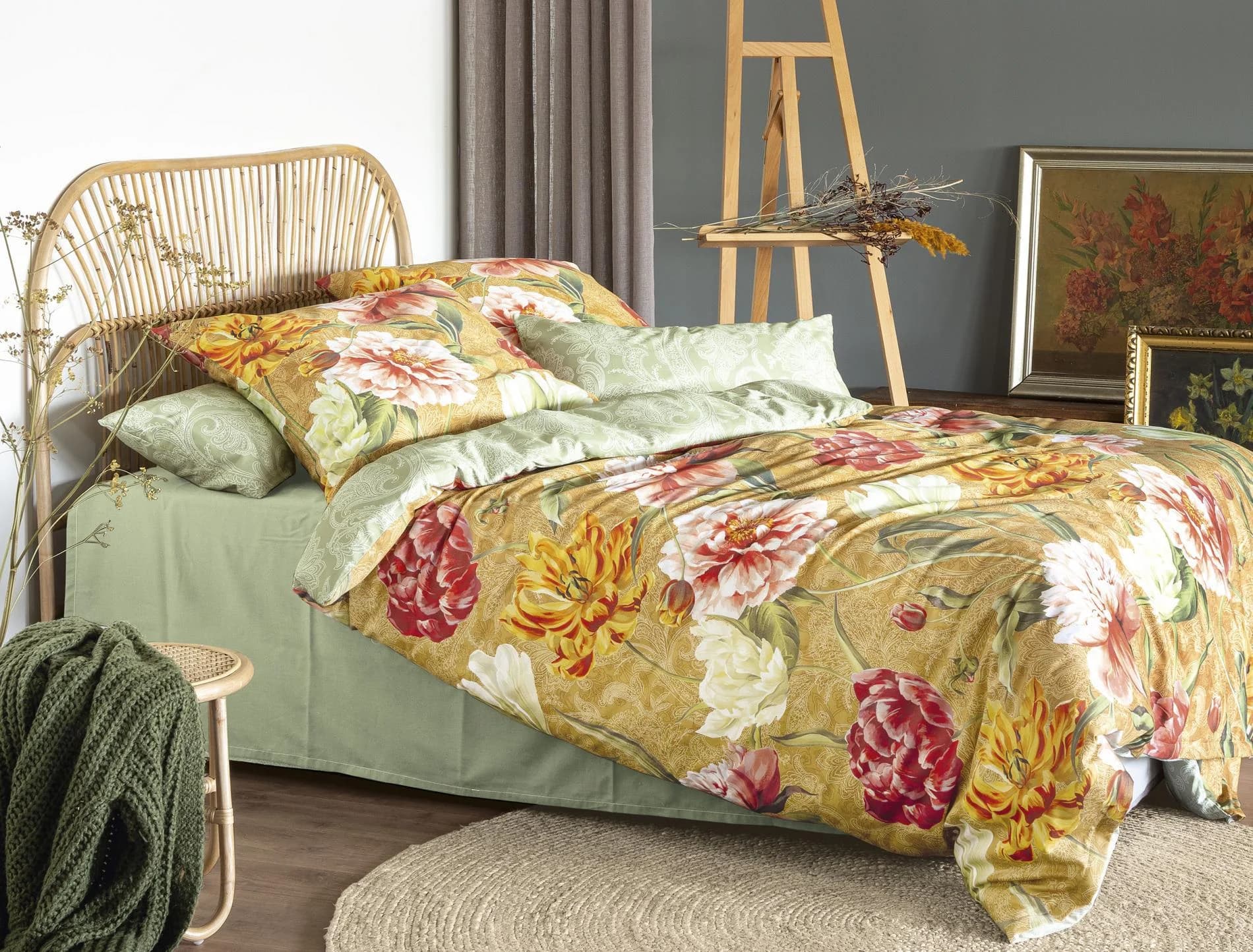 Irisette Wendebettwäsche Magic 8856 Gold Mako-Satin
