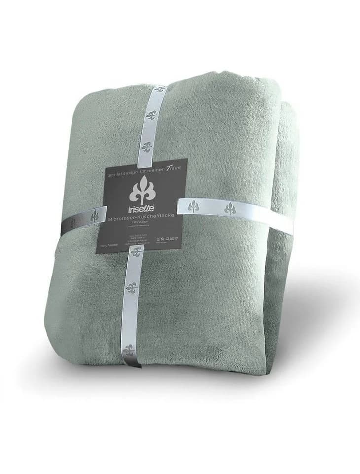 Irisette Kuscheldecke Relax Salbeigrün Microfaser Oeko-Tex - Bild 2