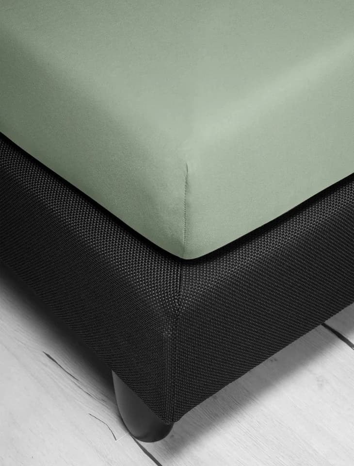 Spannbettlaken IRISETTE Erba 30 Grün 180x200 cm Baumwolle Lyocell Elasthan - Bild 3