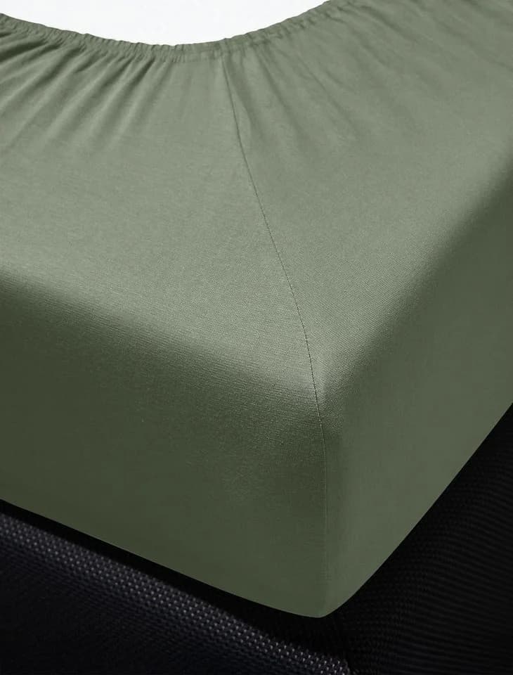 Spannbettlaken IRISETTE Erba 30 Grün 180x200 cm Baumwolle Lyocell Elasthan - Bild 4