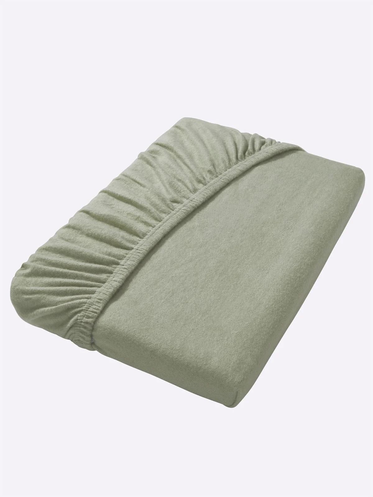 Irisette Spannbettlaken Salbei 100% Baumwolle Mako-Jersey