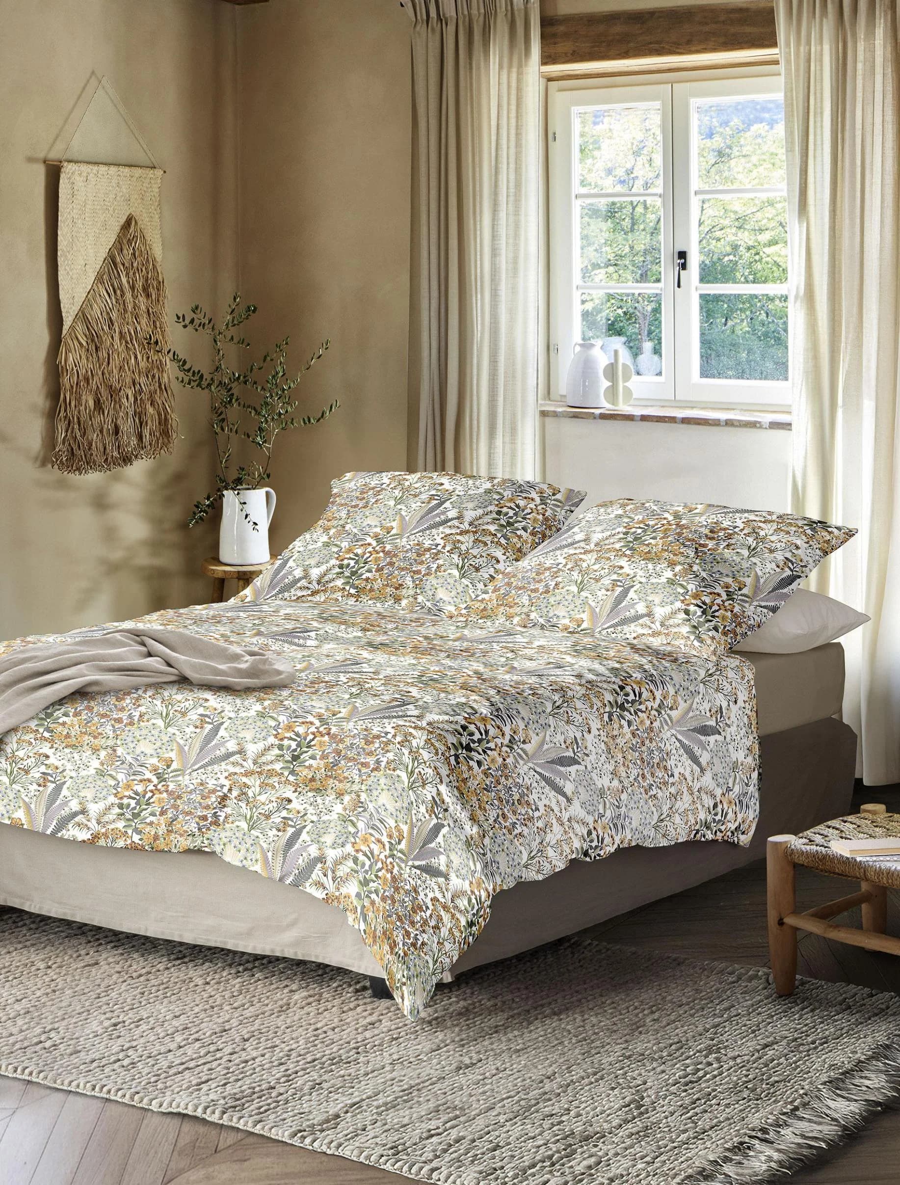 Irisette Bettwäsche Wave 8673 Goldfarben Floral
