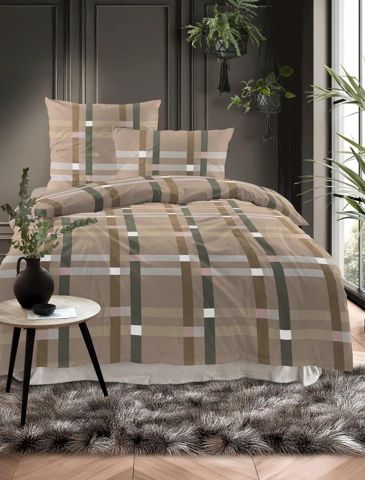 IRISETTE Bettwäsche Wave 8795 Mako-Satin Nougat